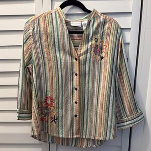 Alfred Dunner Embroidered Blouse